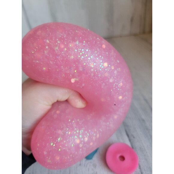 Squish fidget pink glitter ball toy donut bird teddy set figure - Picture 7 of 7